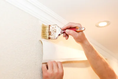 Pose de papier peint à Ornes — revêtements muraux et toiles de verre